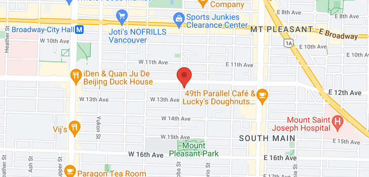 map of 74 W 12TH AVENUE